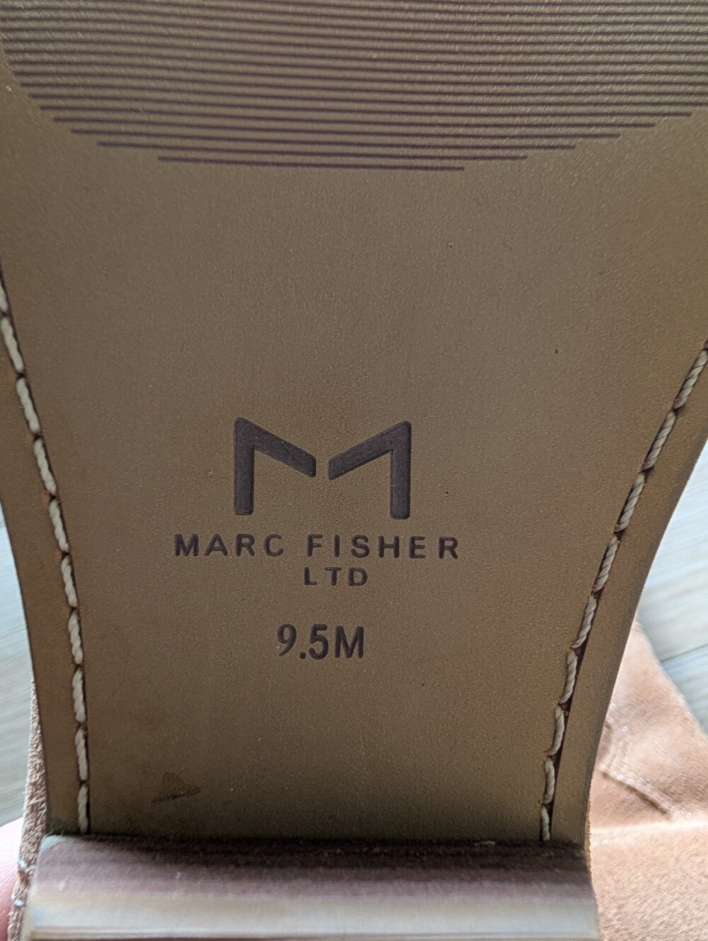 Marc Fisher Tan Suede Western Cowboy Boots - Picture 6 of 10